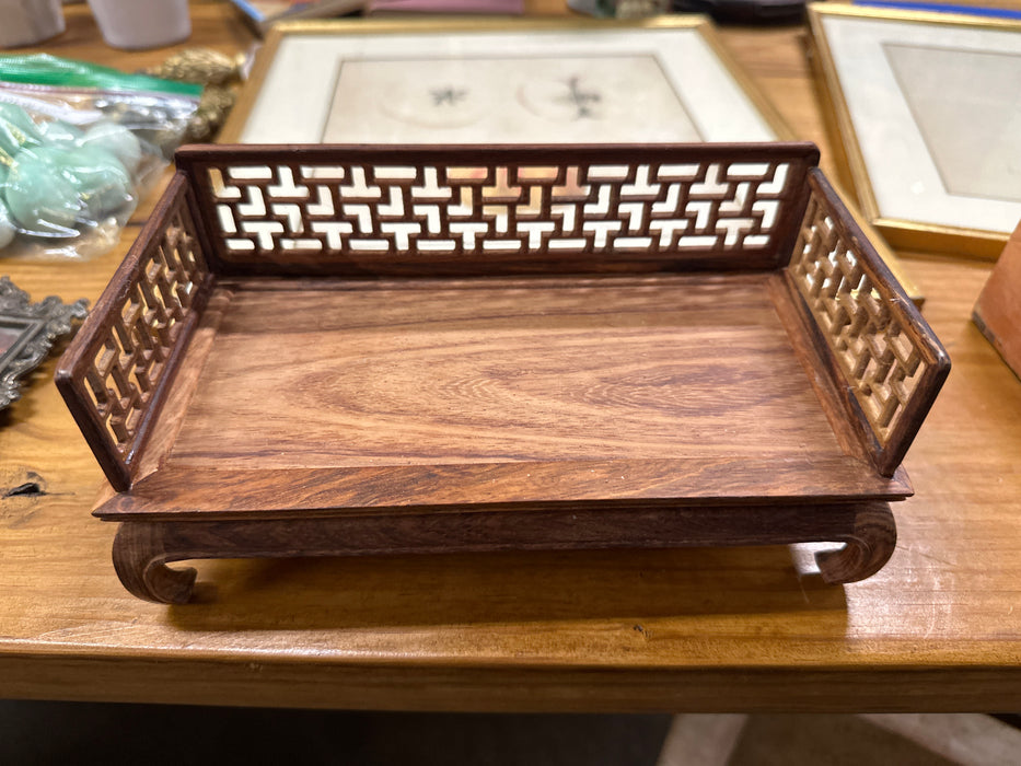 CHINESE MINIATURE ROSEWOOD DAY BED