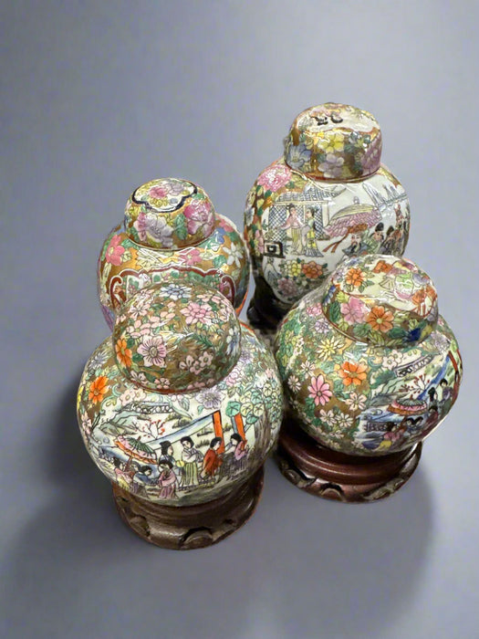SET OF 4 GINGER JARS
