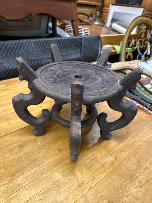 ASIAN HARDWOOD PLANTER BASE