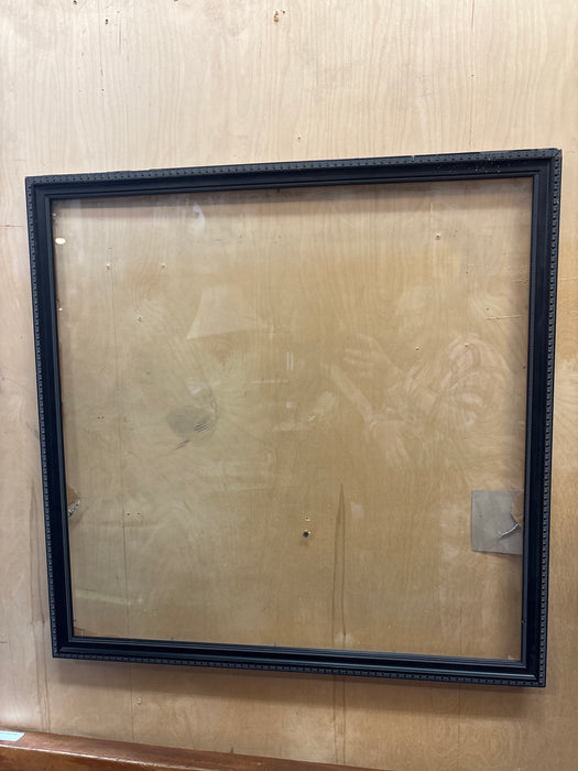 LARGE THIN BLACK FRAME WITH BEADING