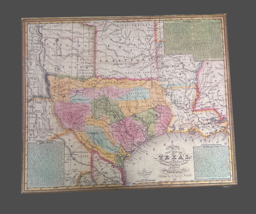 MAP OF TEXAS - REPRODUCTION