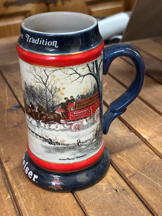 1990 COLLECTIBLE BUDWEISER STEIN