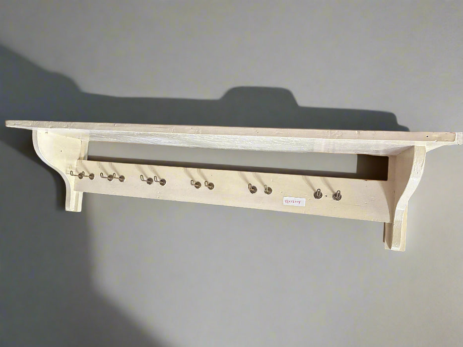 BEIGE PAINTED WALL SHELF