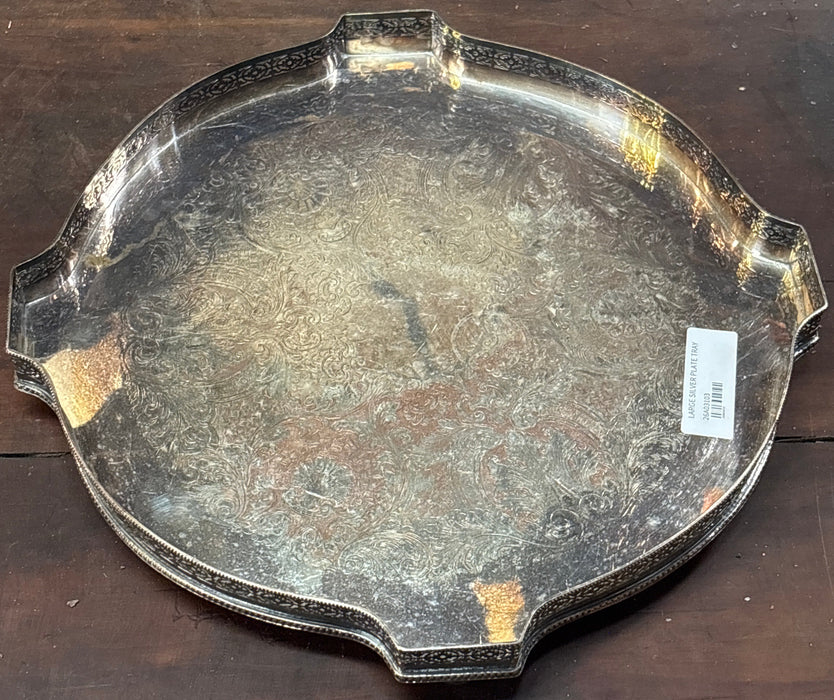LARGE SILVER PLATE TRAY