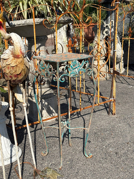 SMALL PAINTED METAL STAND