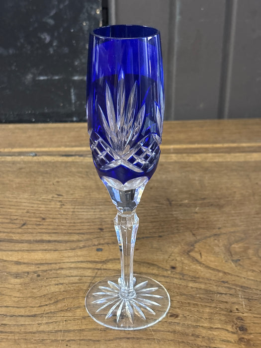 COBALT CHAMPAGNE GLASS