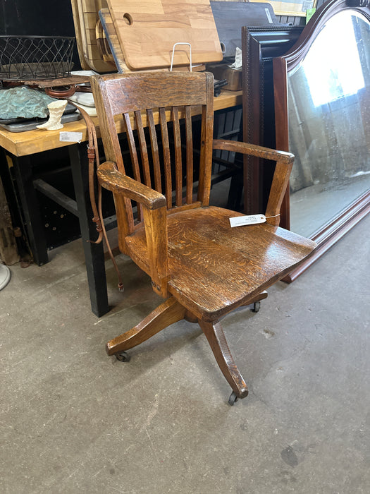 VINTAGE OAK OFFICE CHAIR BY MURPHY