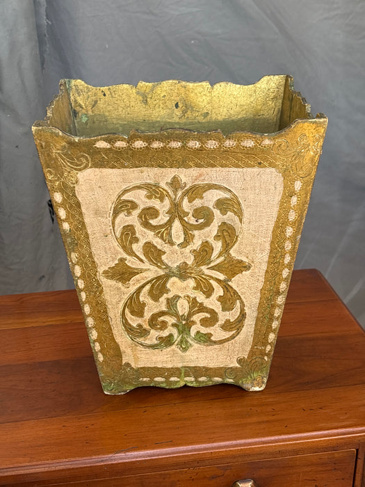 ITALIAN GILT FLORENTINE BIN