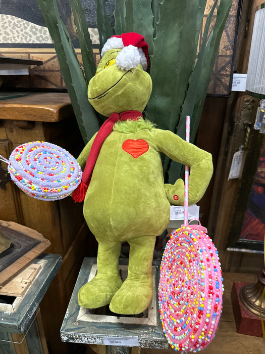 STUFFED GRINCH FIGURE
