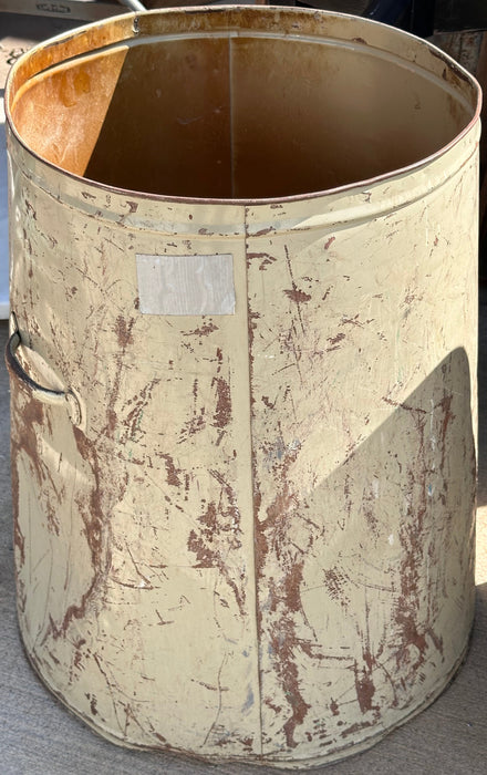METAL LARGE TAPERED CAN PAINTED