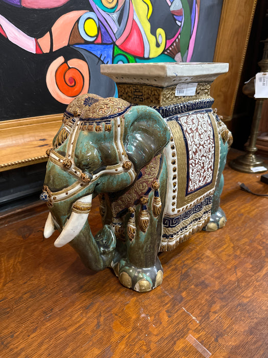 CERAMIC ELEPHANT PLANT STAND