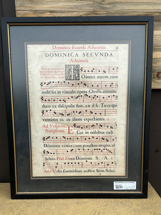 INCUNABULAE IN FRAME