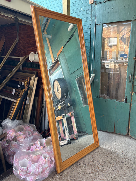 LONG RUSTIC FRAMED MIRROR