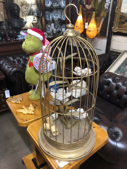 BRASS BIRD CAGE
