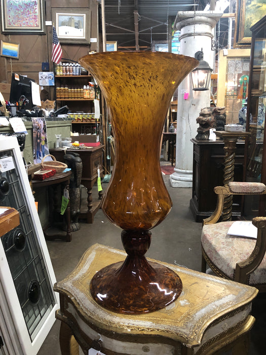 TALL LARGE MURANO GLASS VASE