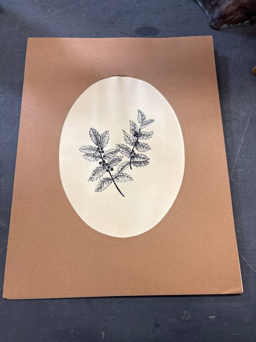 FLORAL DRAWING - SIGNED