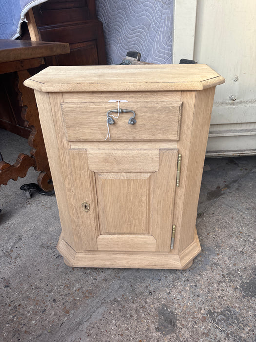 RAW OAK CANTED CORNERS JAM CABINET