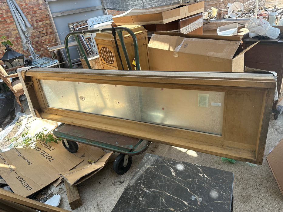 TALL NARROW OAK WINDOW