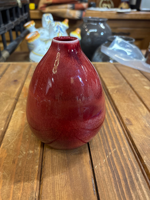 RED JAPANESE VASE