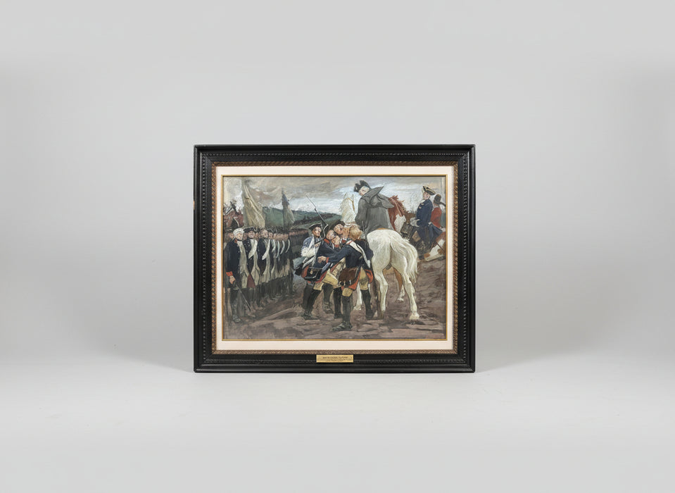 NOT AUTHENTICATED PAINTING OF GEORGE WASHINGTON BY ARTHUR KAMPE 1864-1950