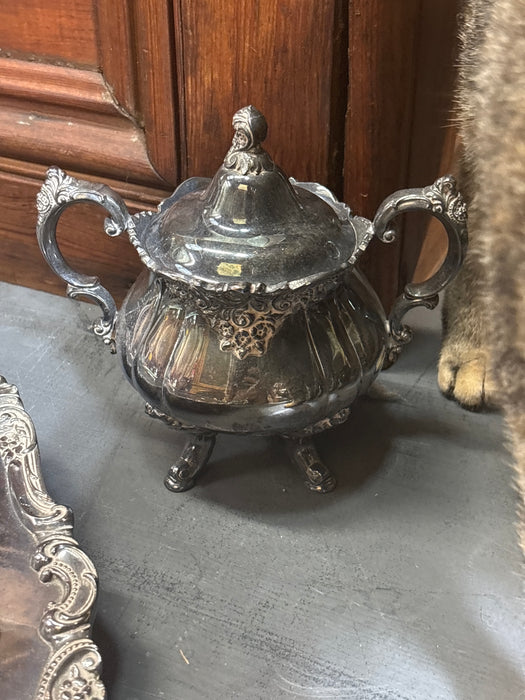 5 PIECE WALLACE SILVER PLATE TEA SET