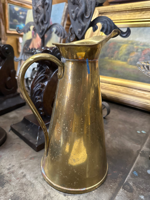 TAPERED BRASS PITCHER