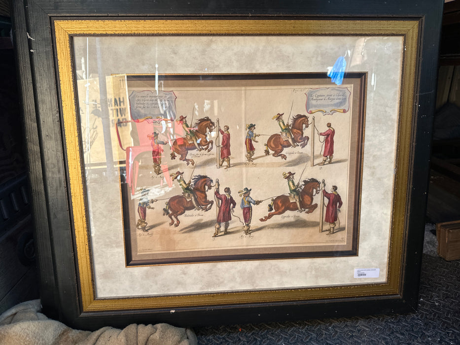 17TH CENTURY HORSE CAVALRY PRINT