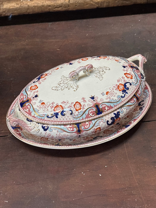 "CLIMAX BLUE RUST" UNDER PLATE AND CASSEROLE DISH