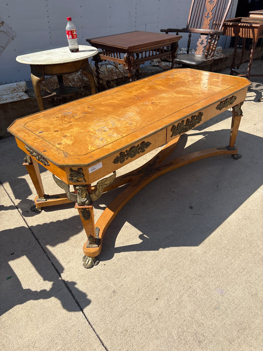BURLED EMPIRE COFFEE TABLE
