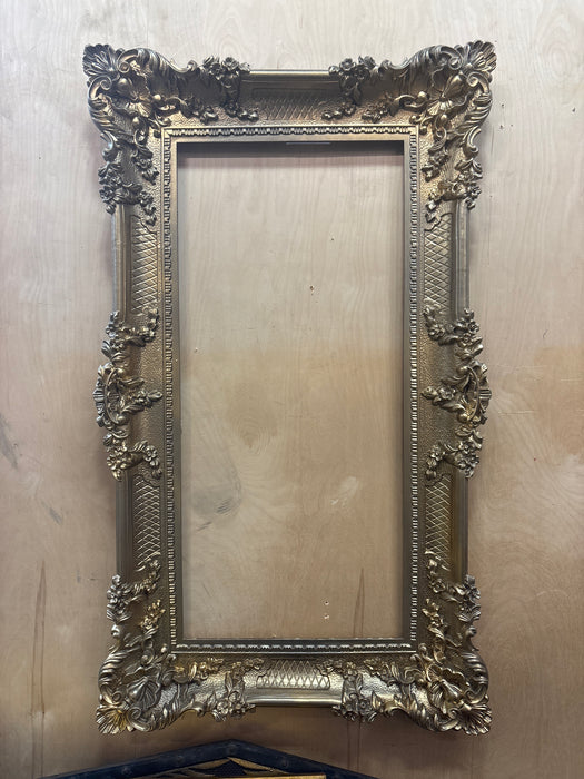 TALL ORNATE PLASTIQUE GOLD FRAME
