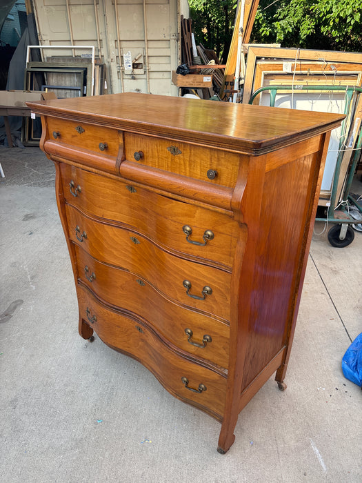 OAK AND SWEET GUM AMERICAN HIGHBOY - AS FOUND