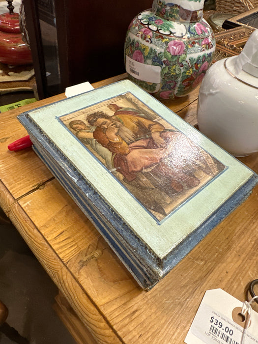 SET OF 5  VINTAGE CLASSICAL PRINTS ON BOARD