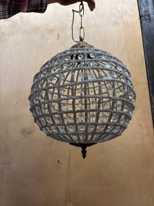 AS FOUND CRYSTAL BEAD FORM FIXTURE