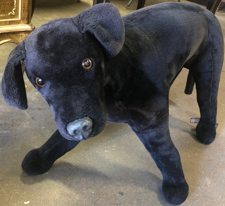 BLACK STUFFED DOG