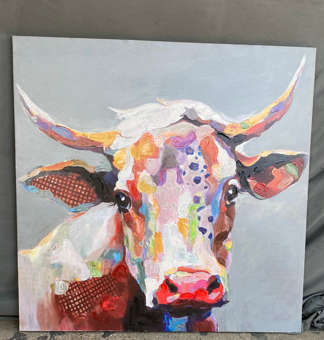 LONGHORN GICLEE PRINT ON CANVAS