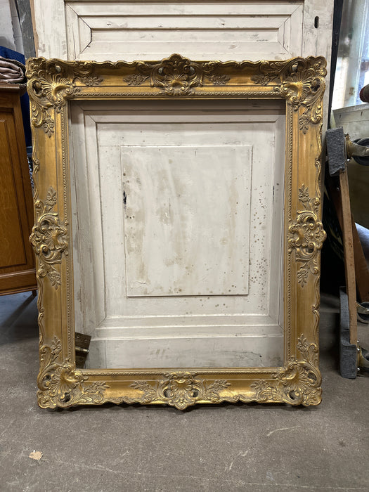 ORNATE WHITE WASH GOLD FRAME