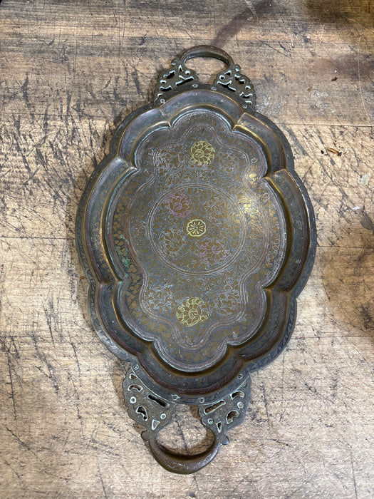 INDIAN BRASS TRAY