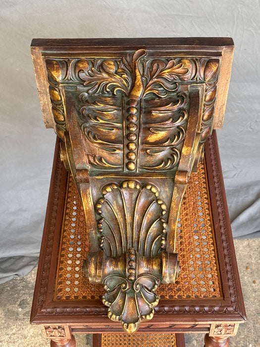 ORNATE GILT CORBEL WITH GREEN HUE