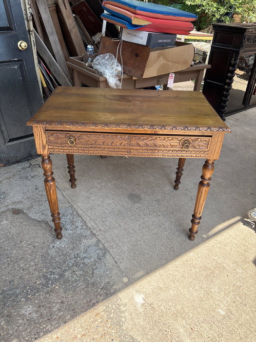 BIRTTANY 1 DRAWER ELM LIBRARY TABLE