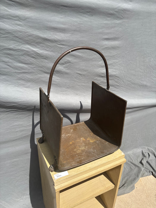 BRASS AND COPPER LOG HOLDER