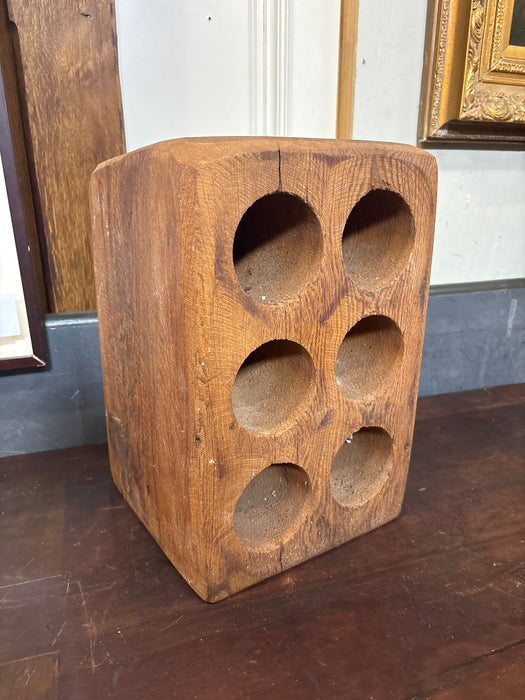 WOOD BLOCK WINE RACK