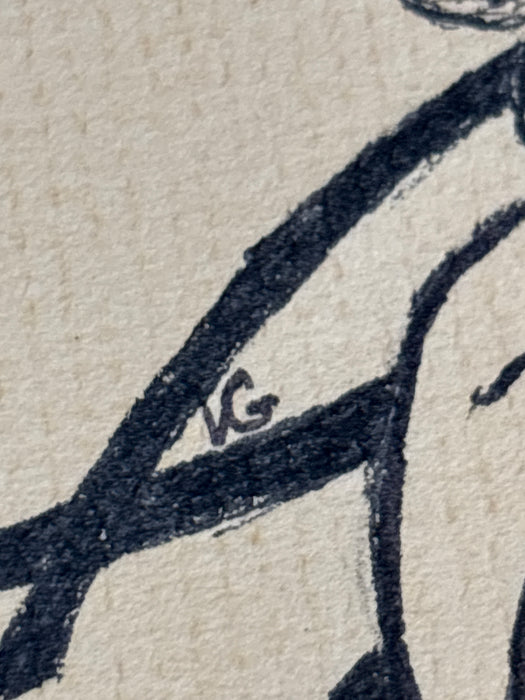 FLORAL DRAWING - SIGNED