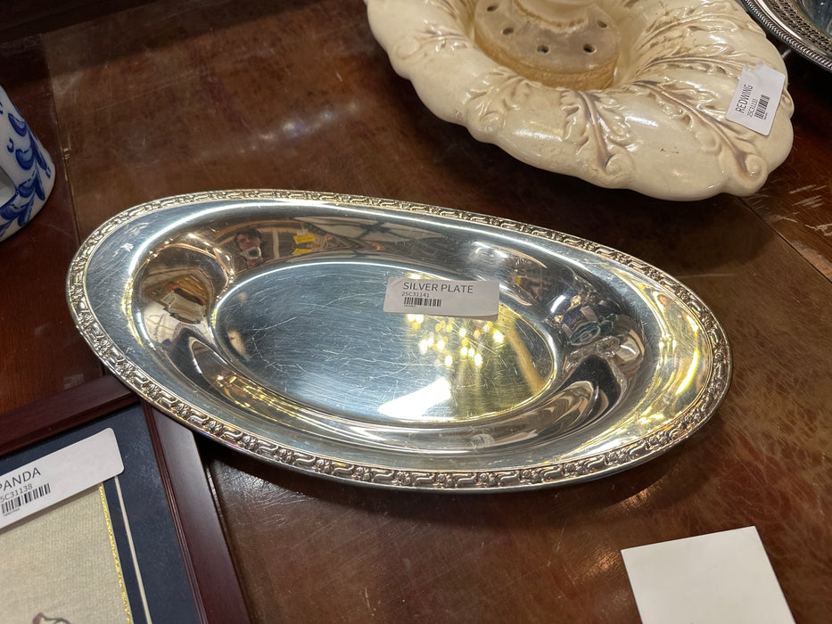 SILVER PLATE BREAD DISH