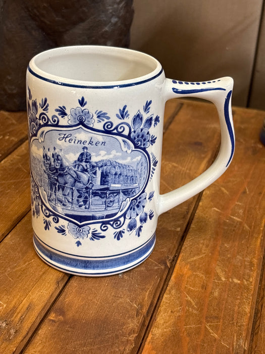 SMALL BLUE DELFT HEINEKEN BEER MUG