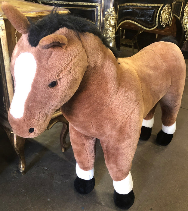 BROWN STUFFED HORSE