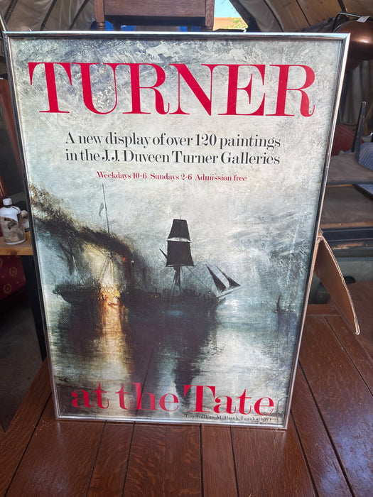 TURNER GALLERY ADVERTISING MUSEUM POSTER AS FOUND