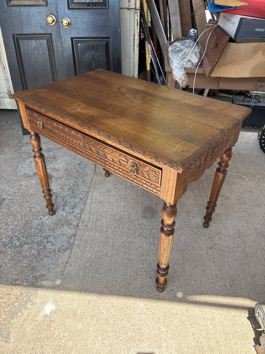 BIRTTANY 1 DRAWER ELM LIBRARY TABLE
