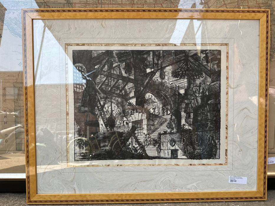 WELL FRAMED PIRANESI IMAGINARY PRISON PRINT