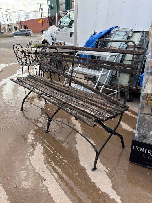 VINTAGE PARK BENCH - AS FOUND