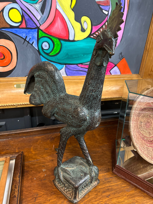 BENIN BRONZE ROOSTER